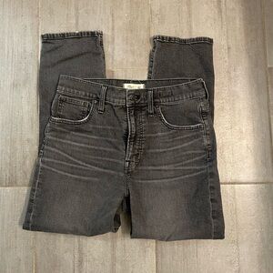 Madewell Women’s Perfect Vintage Crop Black Jeans